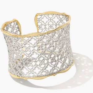 NWOT Kendra Scott Gold & Silver Scroll Cuff